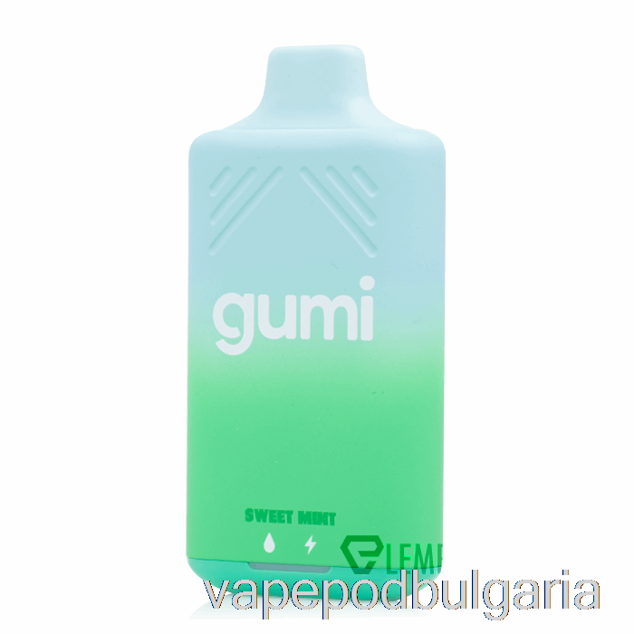 Vape Течности Gumi Bar 8000 еднократна сладка мента